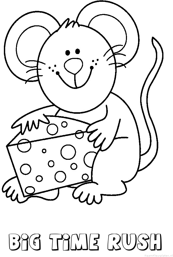 Big time rush muis kaas kleurplaat